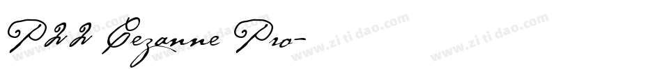 P22 Cezanne Pro字体转换